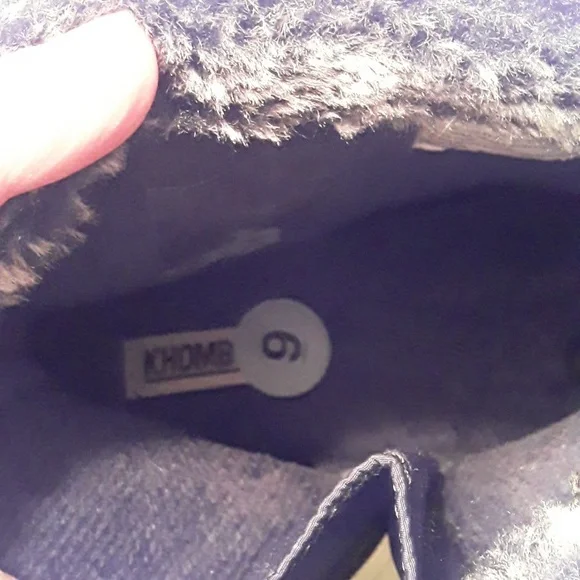 NWOT KHOMBU Addison Ankle Boots Memory Foam zip up Size 9M Black Womens - Picture 13 of 16